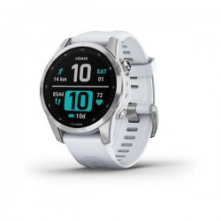 Garmin fēnix® 7S, Silver with Whitestone Band